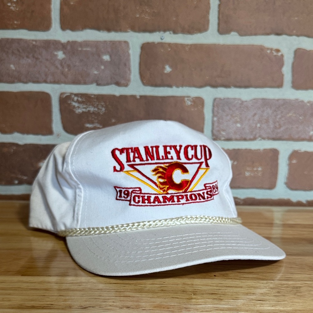Calgary Flames 1989 Stanley Cup Champions White snap back